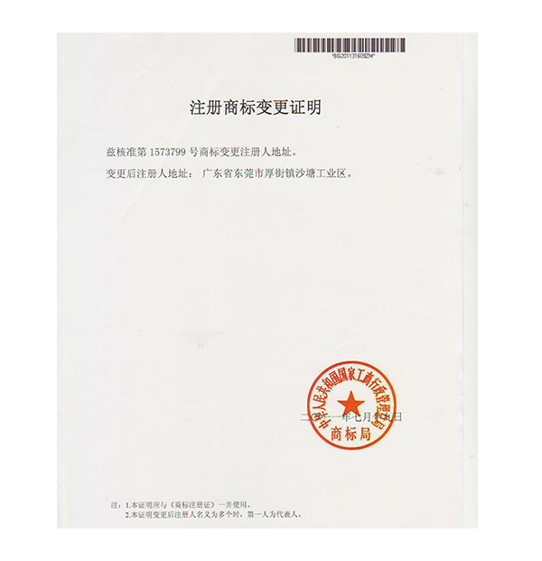 商标变更